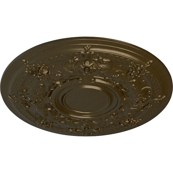 Darnay Ceiling Medallion (Fits Canopies Up To 7 1/4), Hand-Painted Brass, 29 1/4OD X 2P